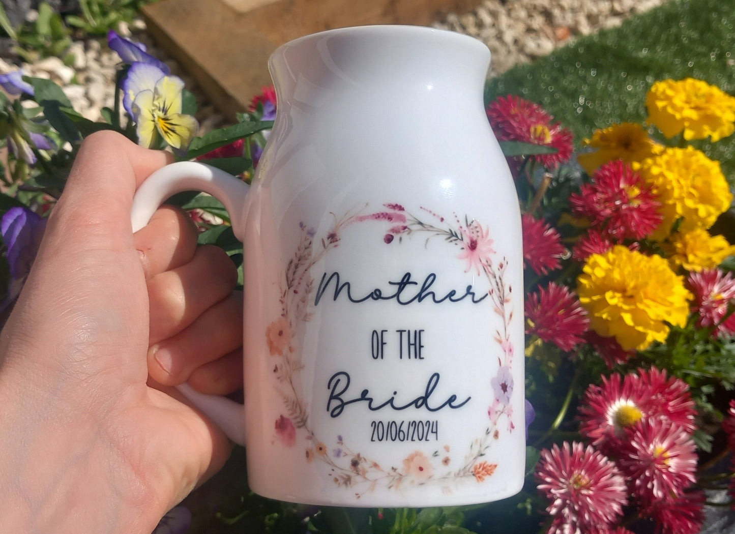 Personalised Ceramic Floral Vase Gift