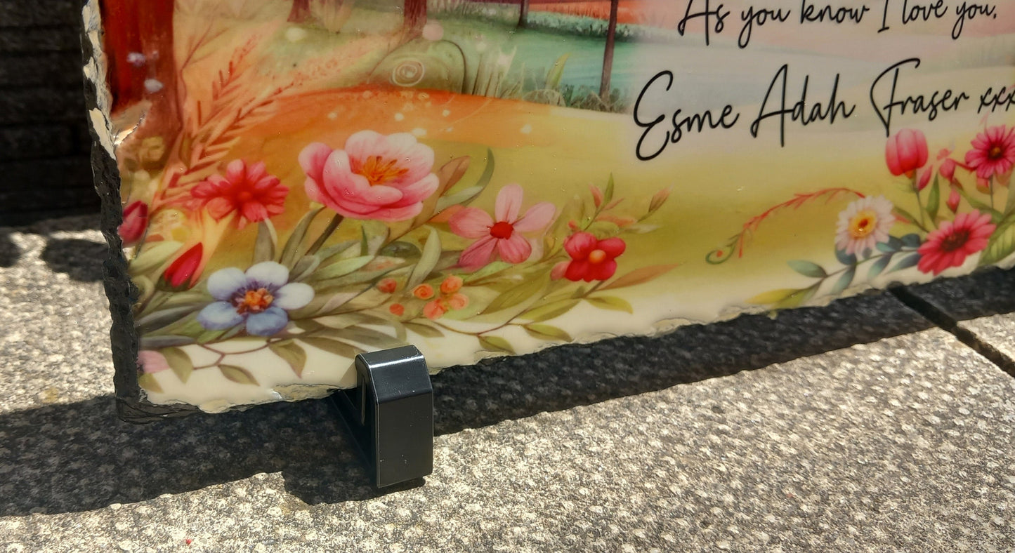 Personalised Baby Loss Memorial Slate