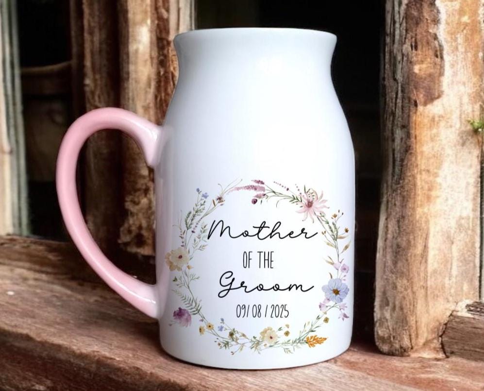 Personalised Ceramic Floral Vase Gift