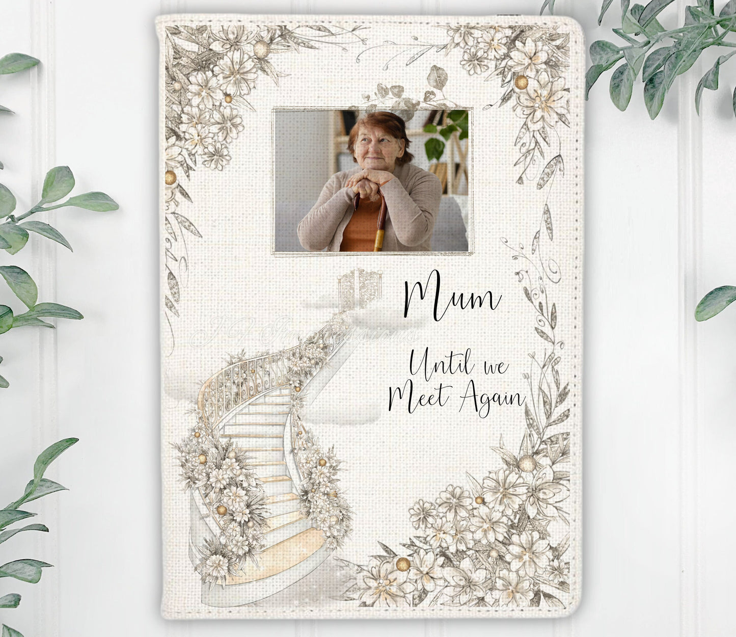 Personalised Linen Memorial Journal