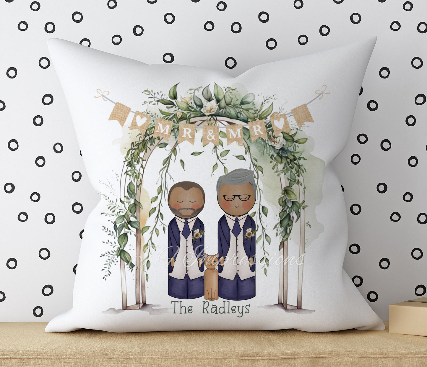 Personalised Wedding Cushion Gift