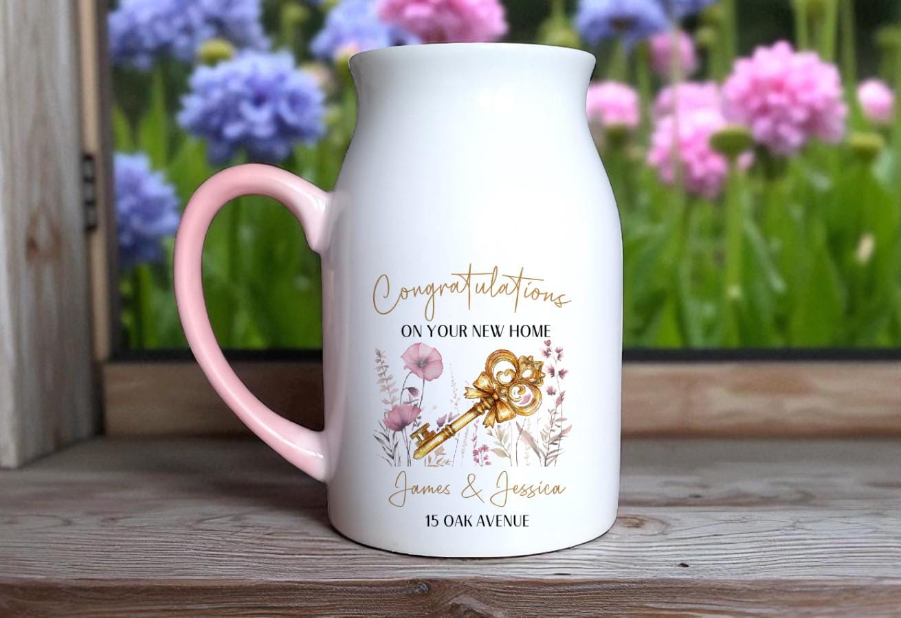 Personalised 'Congrats on your New Home' Ceramic Vase