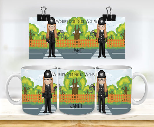 Personalised and Customisable Policeman/ Policewoman Ceramic mug