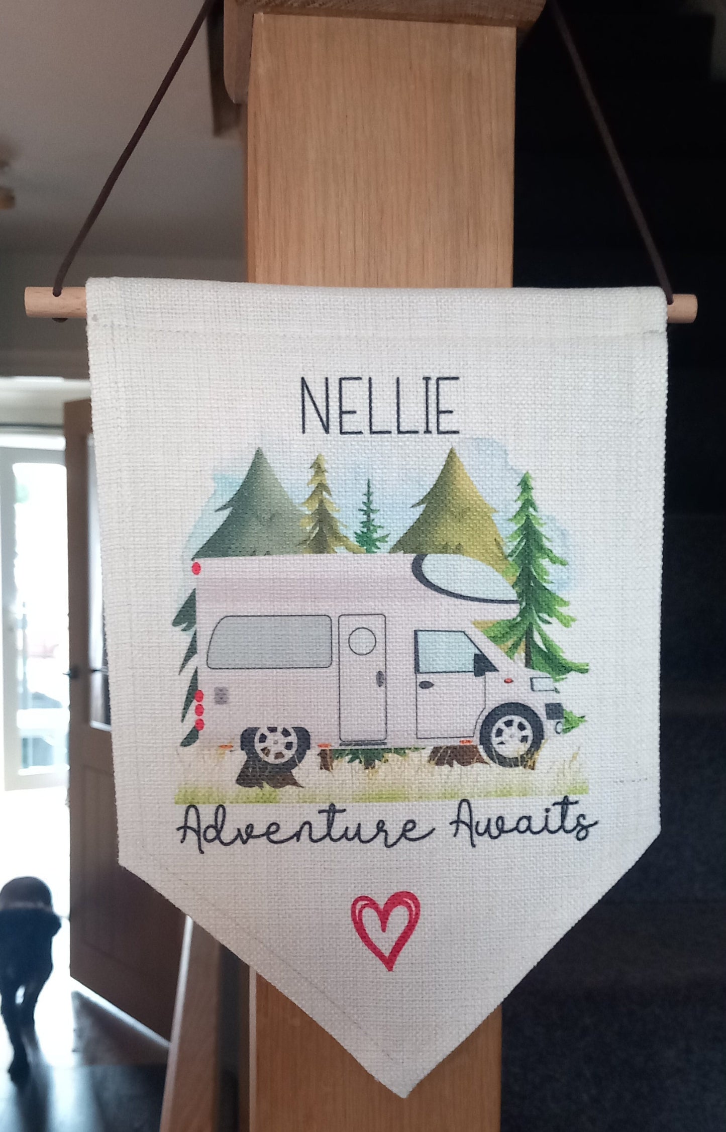Large Personalised Motorhome Pennant Flag