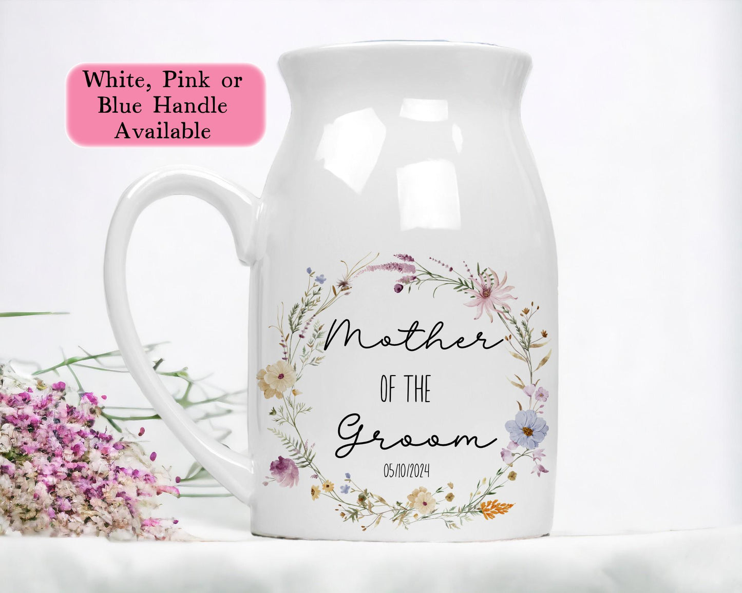 Personalised Ceramic Floral Vase Gift