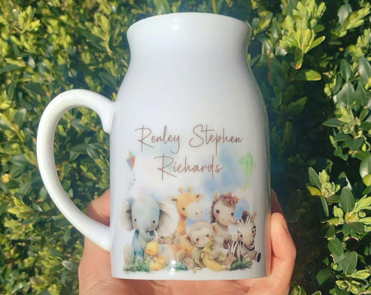 Personalised New Baby Vase