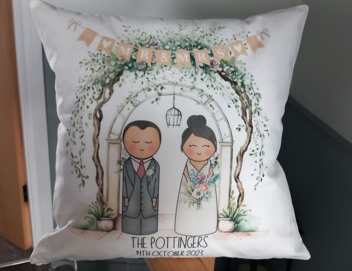 Personalised Wedding Cushion Gift