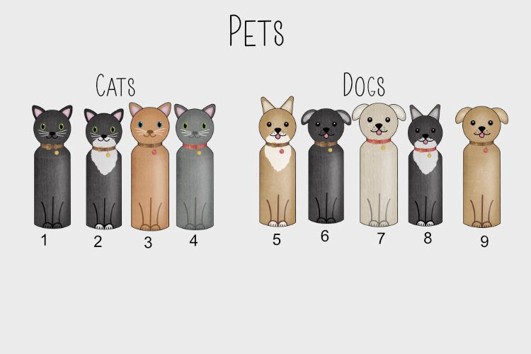 Customisable Peg People Wedding Vase