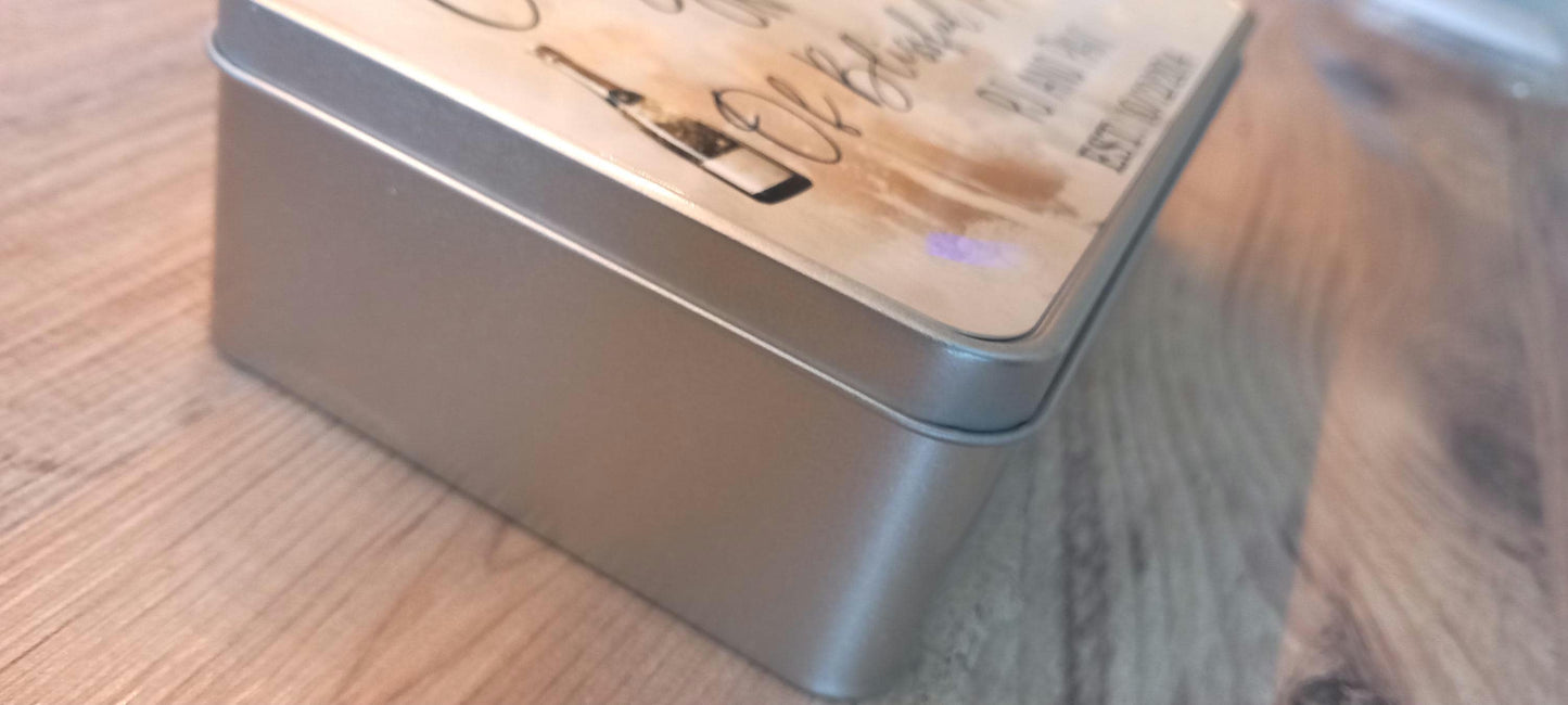 Personalised 10 Year Anniversary Tin Gift - Gift for Couples - Ten year Marriage Celebration - Happy Anniversary Tin