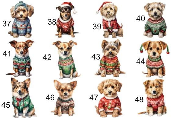 Personalised Dog Christmas Santa Sack (Small) – Custom Pet Gift Bag – 48 Breeds Available - Santa Paws Linen Sack - 30 x 40 cm -