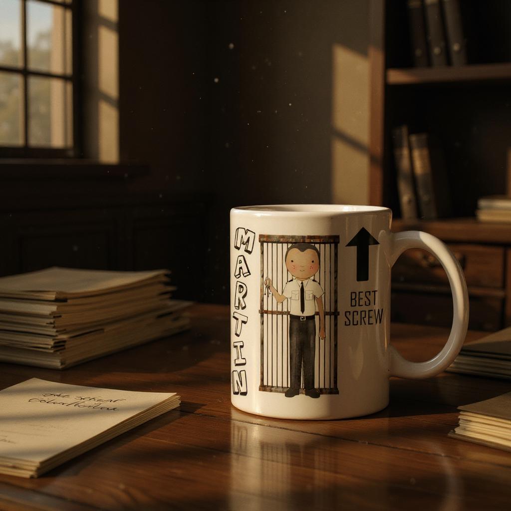Personalised Unisex Novelty Prison Officer Mug - Gift for Prison Officer - Add a Name - Best Screw - Funny Mug - Customise Character - 11 oz