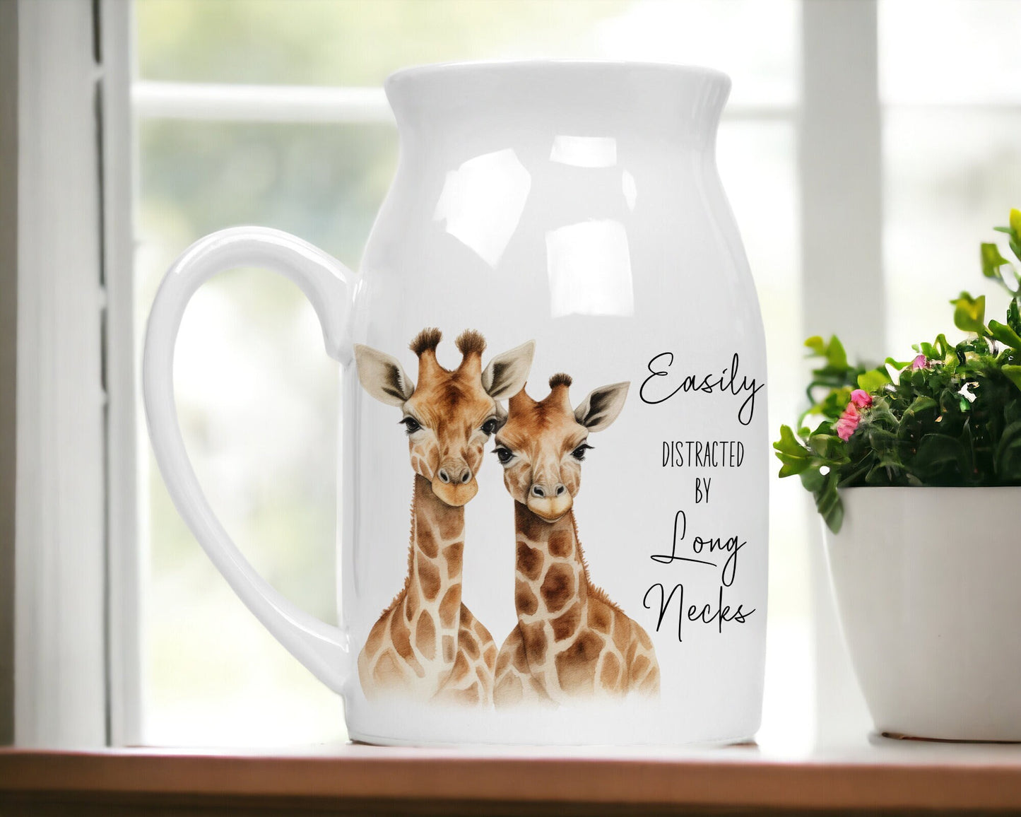 Cute Giraffe Themed Small Vase