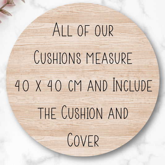 Personalised Lady's Retirement Cushion