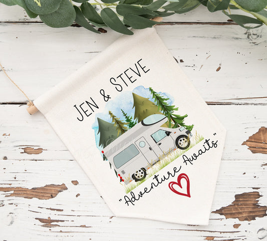 Large Personalised Motorhome Pennant Flag