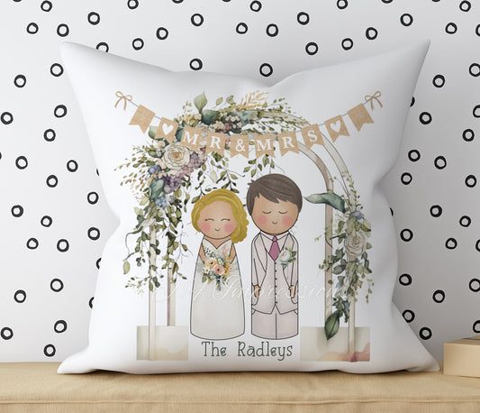 Personalised Wedding Cushion Gift