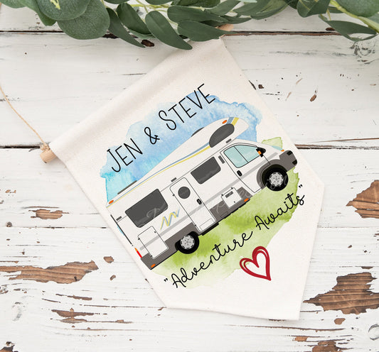 Personalised Large Motorhome Pennant Flag