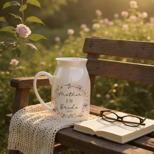 Personalised Ceramic Floral Vase Gift