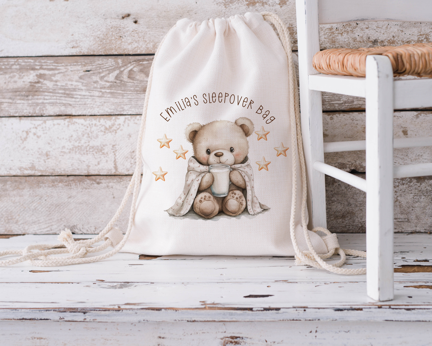 Personalised Teddy Bear Sleepover Bag for Babies and Toddlers