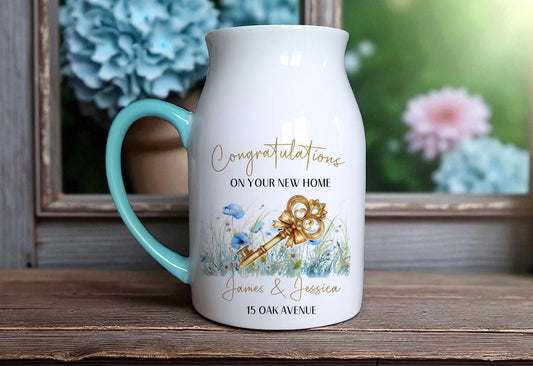Personalised 'Congrats on your New Home' Ceramic Vase