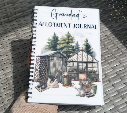 Personalised Allotment Diary/Notebook/Journal