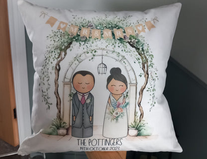Personalised Wedding Cushion Gift