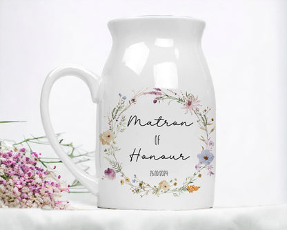 Personalised Ceramic Floral Vase Gift