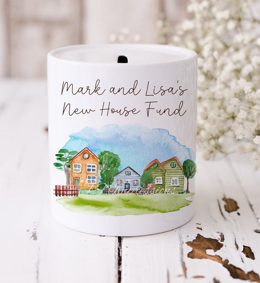 Saving for a House Personalised Ceramic Money Box