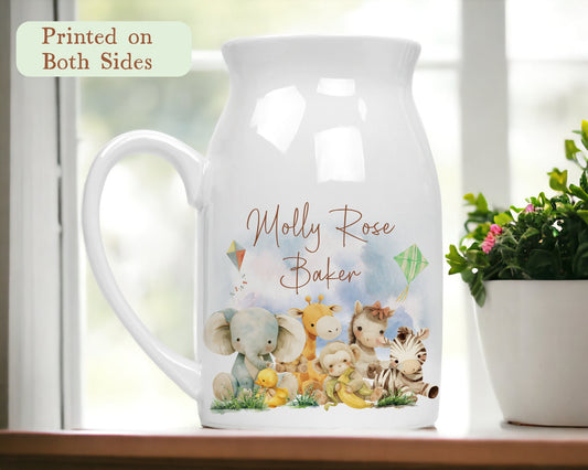 Personalised New Baby Vase