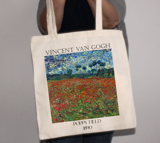 Vincent Van Gogh - Poppy Field Tote Bag