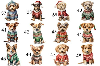 Personalised Dog Christmas Santa Sack (Small) – Custom Pet Gift Bag – 48 Breeds Available - Santa Paws Linen Sack - 30 x 40 cm -