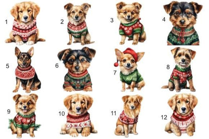 Personalised Dog Christmas Santa Sack (Small) – Custom Pet Gift Bag – 48 Breeds Available - Santa Paws Linen Sack - 30 x 40 cm -