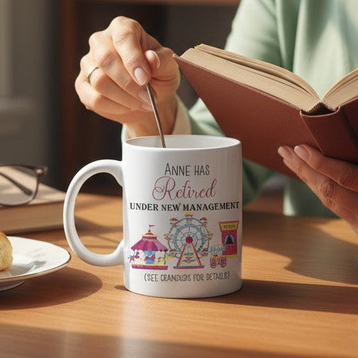 Personalised Novelty Lady's Retirement Mug - See Grandkids for Details