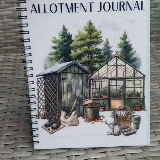 Personalised Allotment Diary/Notebook/Journal - A5 Size - 60 Lined Pages - Hard back - Allotment Lovers Gifts - Vegetable Journal