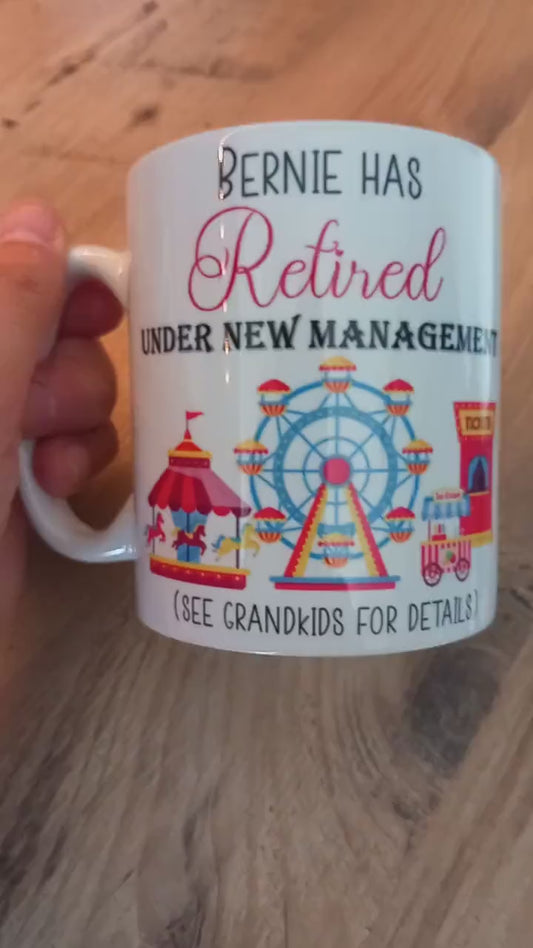 Personalised Retirement Mug - See Grandkids - Female Retirement Mug - Retirement Mug for a Grandparent  - Happy Retirement - Retirement Gift