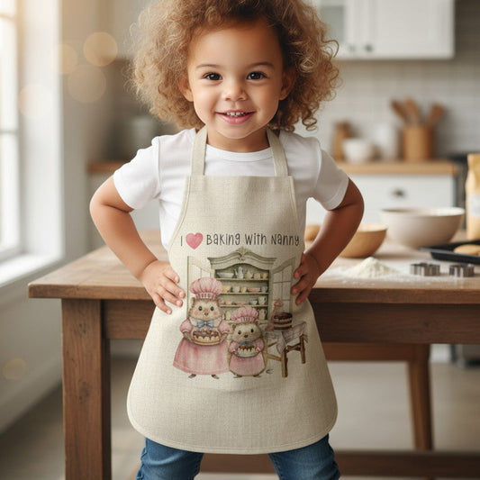 I Love Baking with Nanny/Mum/Grandma Apron